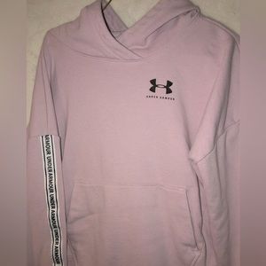 Under Armour Coldgear Hoodie Girls Youth Large Fitted Purple